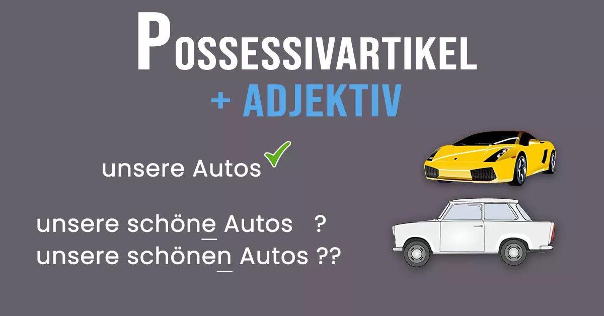 Possessivartikel + Adjektiv